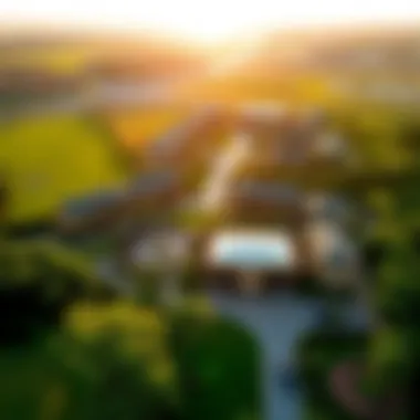 Aerial view of Damac Hills 2 showcasing lush greenery and community layout