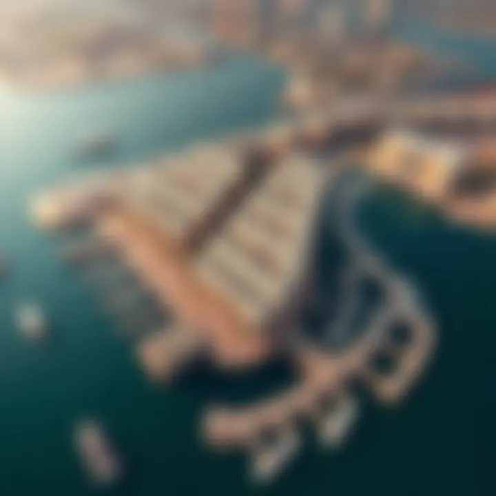 Aerial view of Damac Maritime City showcasing its waterfront