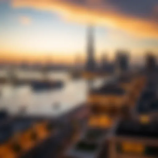 Deira Skyline at Dusk Stunning view of Deira skyline at dusk
