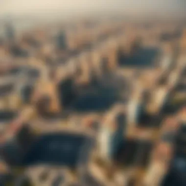 Aerial View of Real Estate Development in Dubai Aerial view of a bustling real estate development site