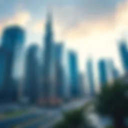 Skyscrapers showcasing modern architecture in Dubai