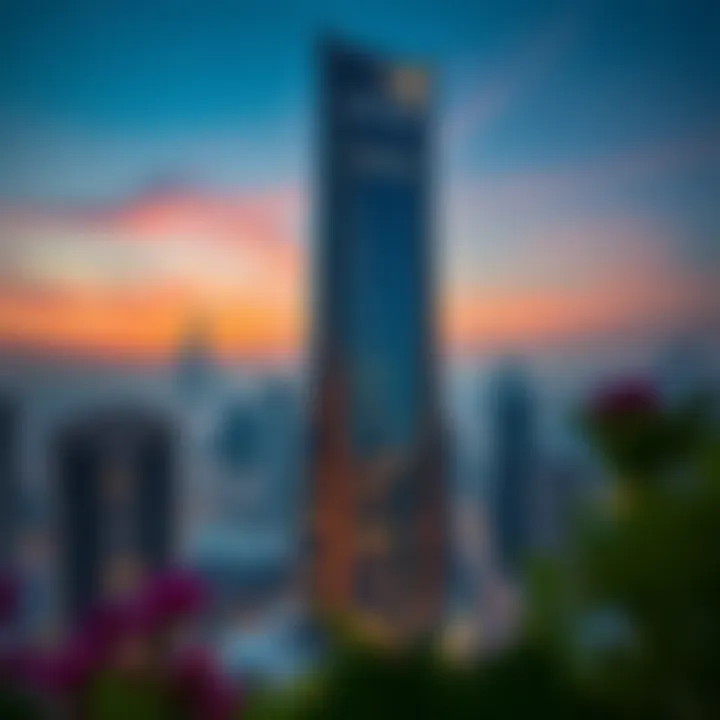 Stunning view of Deyaar Burlington Tower showcasing its architectural brilliance