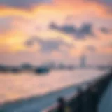 Sunset Serenity at Dubai Creek Harbour Beach Stunning sunset view over Dubai Creek Harbour Beach