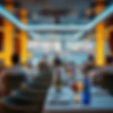 An elegant dining experience on a luxury cruise in Dubai