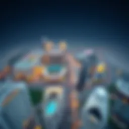 Aerial view of Dubai World Central showcasing the vast infrastructure