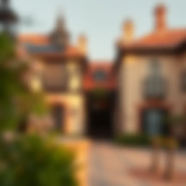 Charming architecture of the French Village