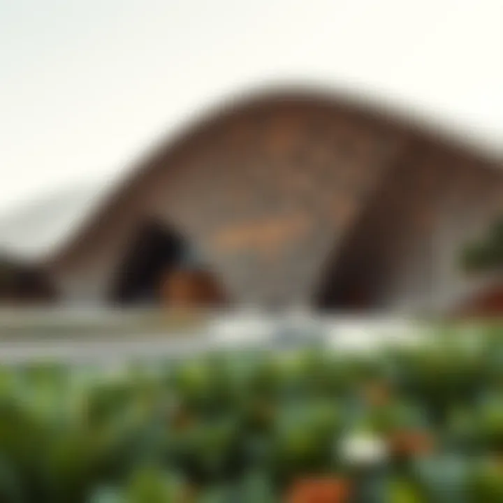 The intricate facade of the Museum of the Future