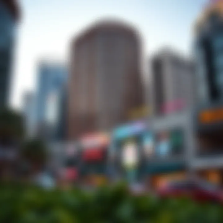 Business Hub: The Thriving Commercial Districts of Dubai Commercial district highlighting bustling business environment