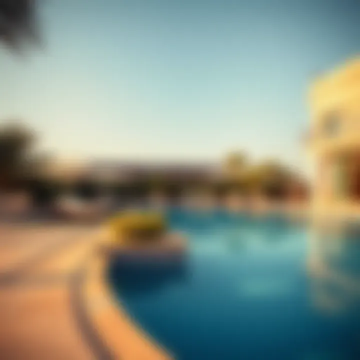 Luxurious amenities and private pool at a top hotel