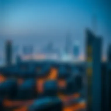A bustling Dubai skyline with properties