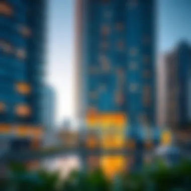 Stunning view of Marina Blue Building Eight showcasing its architectural elegance