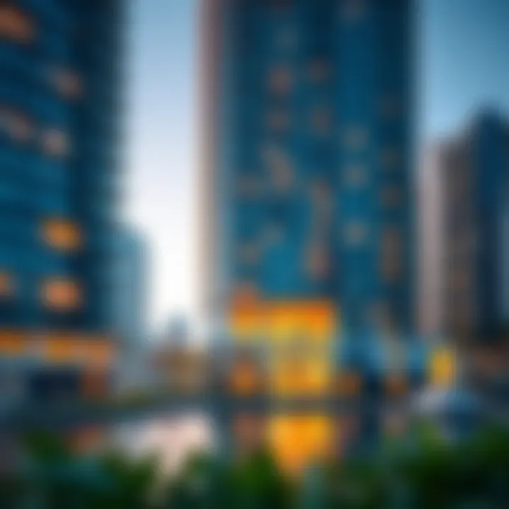 Stunning view of Marina Blue Building Eight showcasing its architectural elegance