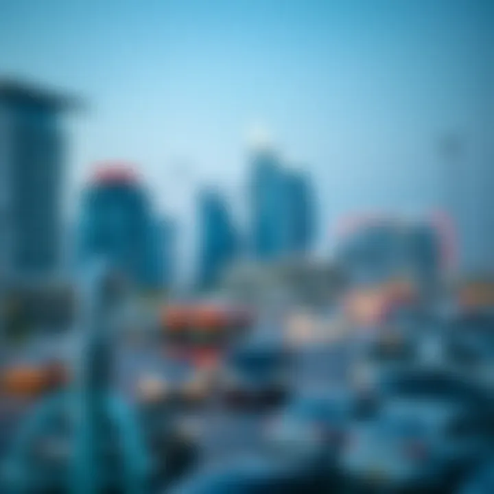 Modern skyline of Nahda Dubai showcasing residential and commercial spaces