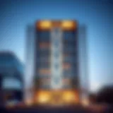 Architectural facade of Nesto Building showcasing modern design