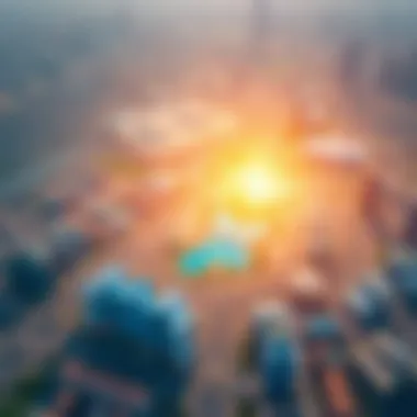 Aerial vision of NMC Dubai Investment Park highlighting its strategic location