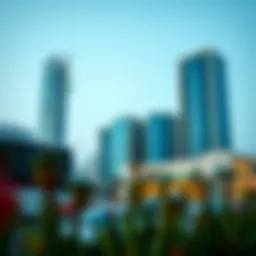 Scenic view of NMC Dubai Investment Park showcasing modern architecture