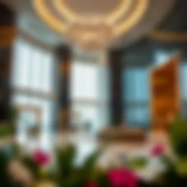 Luxurious lobby area of Palladium Tower highlighting sophisticated design