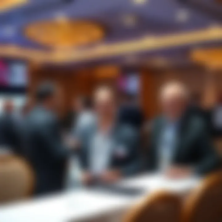 Networking at a real estate conference in Dubai