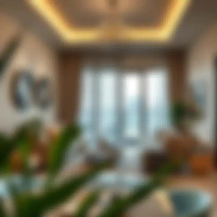 Modern rental apartment interior in Dubai