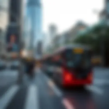 Smart transportation solutions in a busy urban area