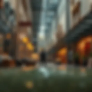 Modern Artistry in Dubai's Souk A modern souk showcasing contemporary art and design