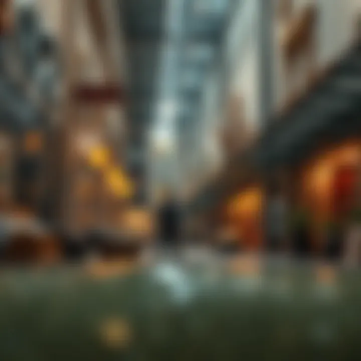 Modern Artistry in Dubai's Souk A modern souk showcasing contemporary art and design