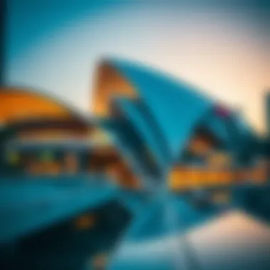 Architectural Details of Dubai Opera District Architectural details of the Dubai Opera District