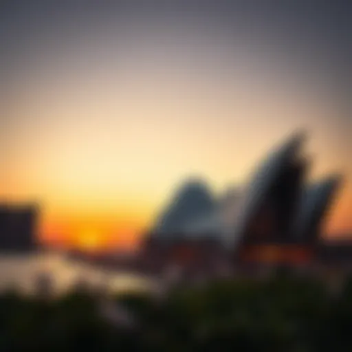 Dubai Opera at Sunset Stunning view of the Dubai Opera at sunset