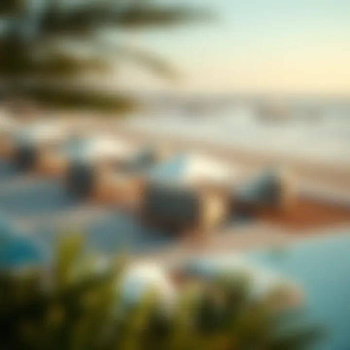 Aerial view of Jumaira showcasing its luxurious beachfront properties