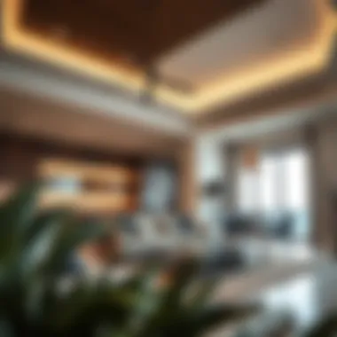 Luxurious living space within Creek Vistas Heights highlighting modern interiors