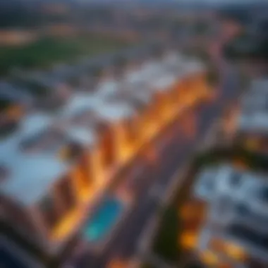 Stunning aerial view of Creek Vistas Heights showcasing modern architecture