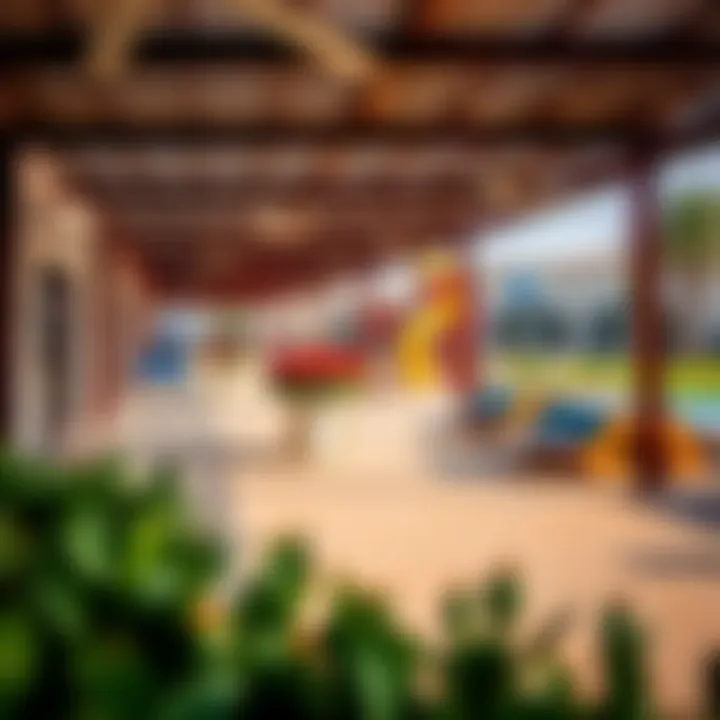 Community amenities in the Meadows, showcasing recreational areas