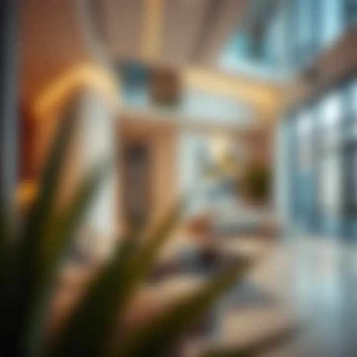 Modern architecture in the Meadows residential area