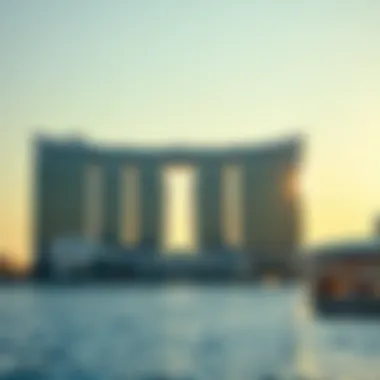 The luxurious Palm Jumeirah with its iconic shape