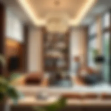 Luxurious Interior Design at The Orchard Place Luxurious interior design elements of a residence in The Orchard Place