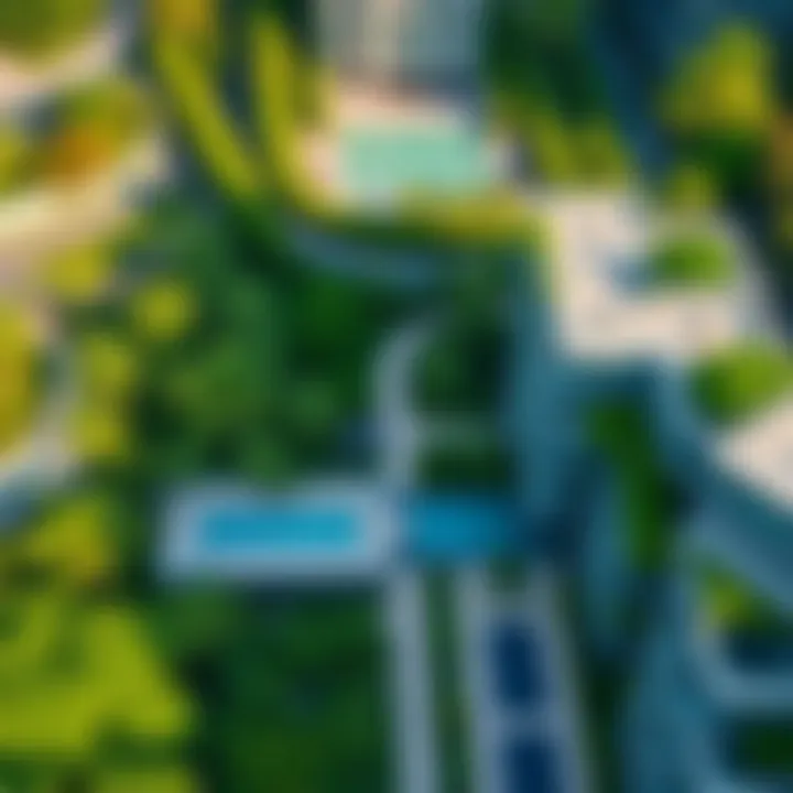 Aerial View of Park Vista Aerial view of Park Vista showcasing lush greenery and modern architecture