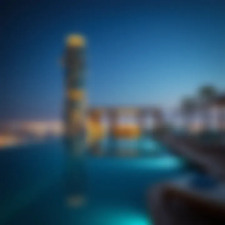 Luxury amenities surrounding the infinity pool