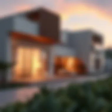 Modern architectural designs in قرية الجميرا الدائرية