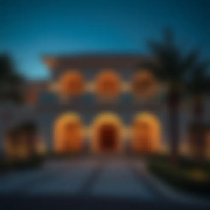 Luxurious villa exterior in Rashidiya