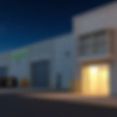 Warehouse exterior showcasing direct rental opportunities