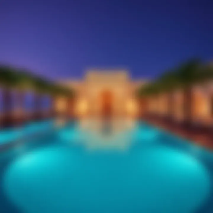 Exquisite Pool Area of Five Palm Jumeirah Lavish swimming pool area at Five Palm Jumeirah