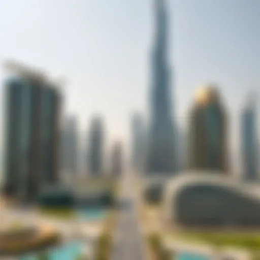 Overview of Dubai's skyline showcasing modern architecture