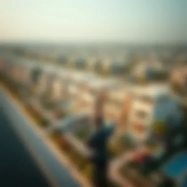 Prime Location of Harmony Villas Aerial view of Harmony Villas highlighting their prime location in Dubai