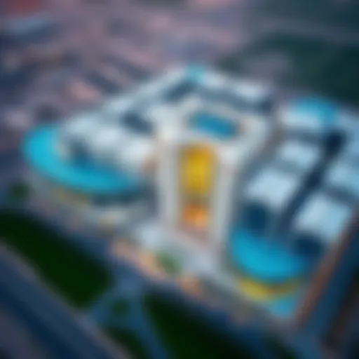 Stunning aerial view of ICD Brookfield showcasing its architectural design