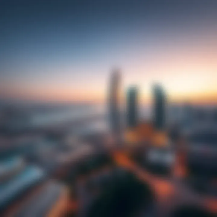 Aerial view showcasing the stunning architecture of ICD Brookfield Place.