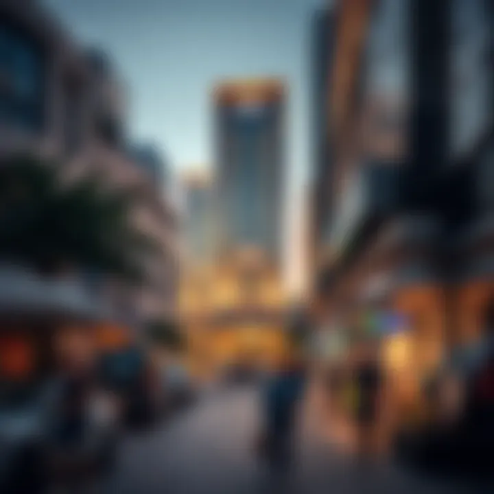 The bustling environment surrounding ICD Brookfield Place, depicting its role in the community.