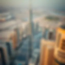 Aerial view of Dubai's iconic skyline showcasing modern architecture