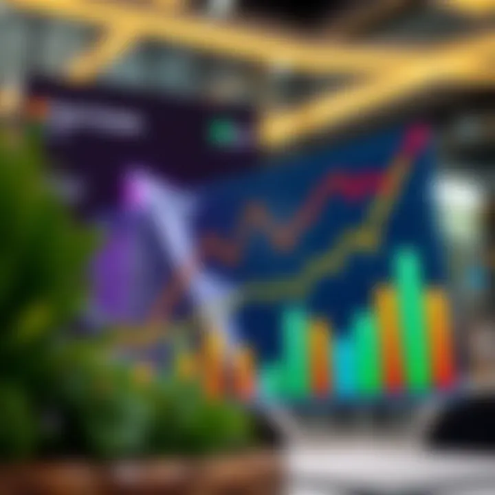 Vibrant market trends chart depicting real estate growth in Dubai