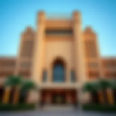 Luxurious facade of Jumeirah Al Qasr showcasing Arabian architectural design