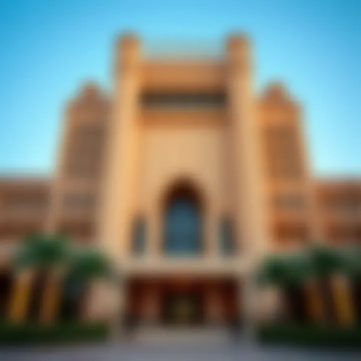Luxurious facade of Jumeirah Al Qasr showcasing Arabian architectural design